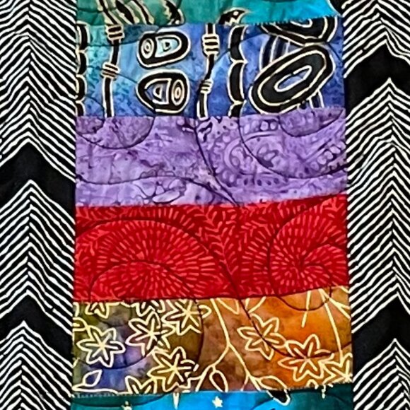 Handmade African -Style Lap quilt - Picture 6 of 7